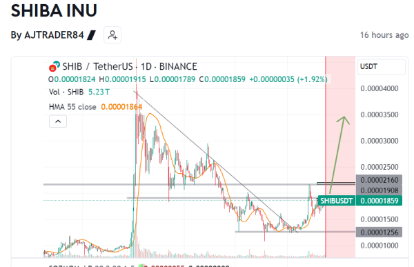 Shiba Inu chart TradingView