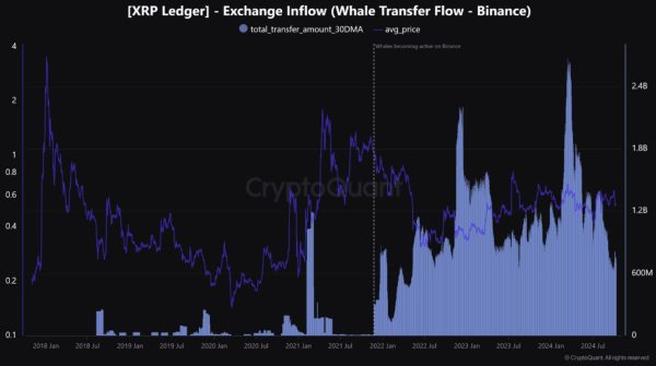 XRP Whale Transfer to Binance