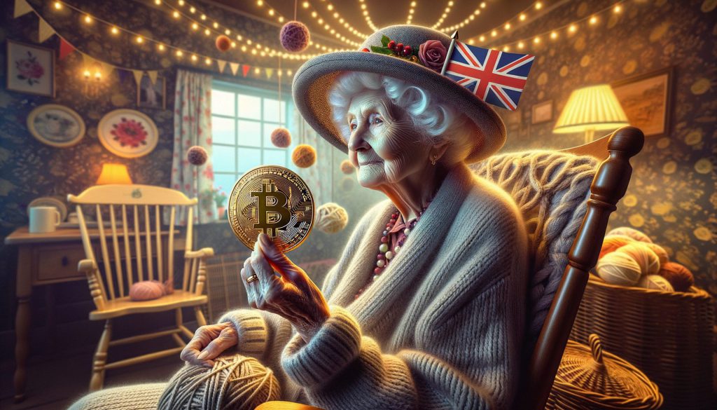 Old Lady Holding Bitcoin UK