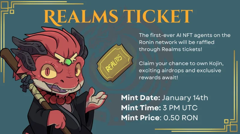 Ronin Realms Ticket Mint Details