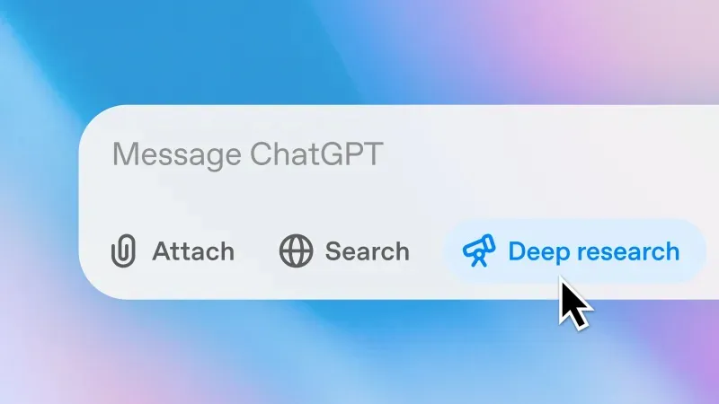 OpenAI launches a new "Deep Research" AI agent