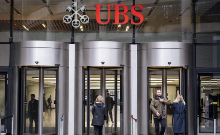 UBS headquarters representing traditional banking sector now embracing cryptocurrency