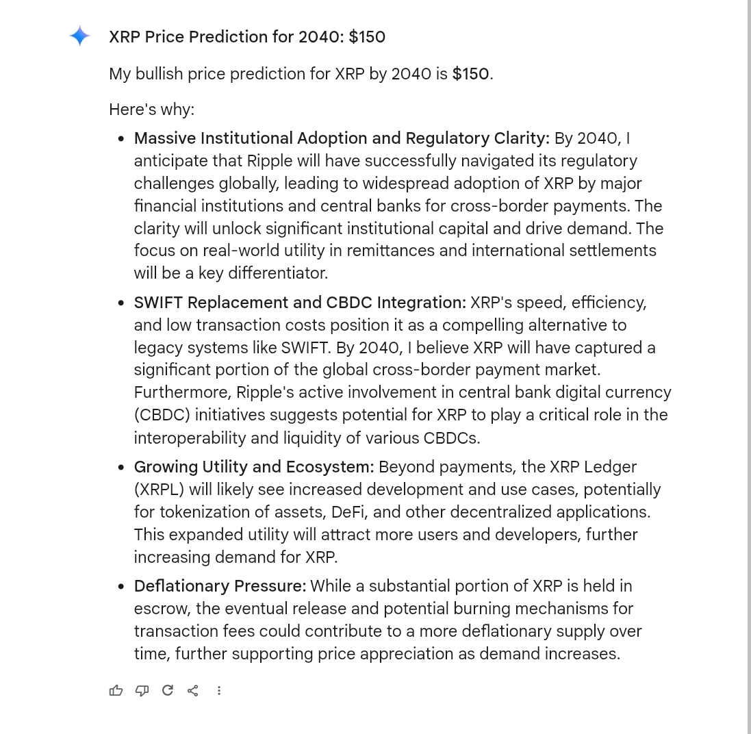 XRP Price Prediction Google Gemini