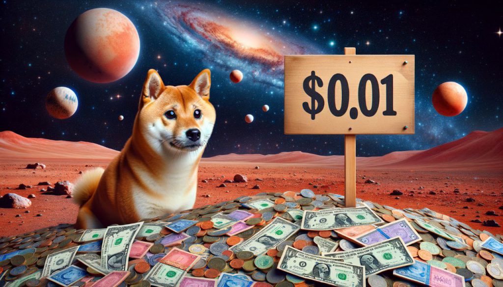 SHIBA INU WITH MONEY