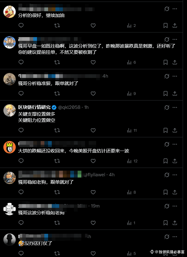 好兄弟们姐们们，骚哥稳如老狗，已经形成人传人现象！
正在被一众大佬所认可！
我的老铁，你是否get到骚哥的点呢？
如果你还没有每周一至周五晚间来听骚哥直播！
那么你一定不容错过！
咱们操作秉承稳扎稳打、积少成多、赚多亏少为基本原则！
操作仓位控制稳如老狗，也许不能一单暴富，但是却可以助你扭亏为盈、盈利增多、稳步增值！
最终日积月累，小有收获哦！

{future}(BTCUSDT)

{future}(ETHUSDT)

{future}(SOLUSDT)