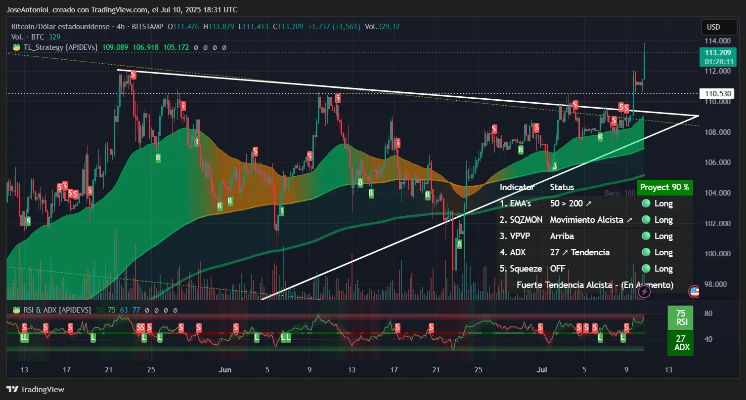 Bitcoin price data. Image: TradingView