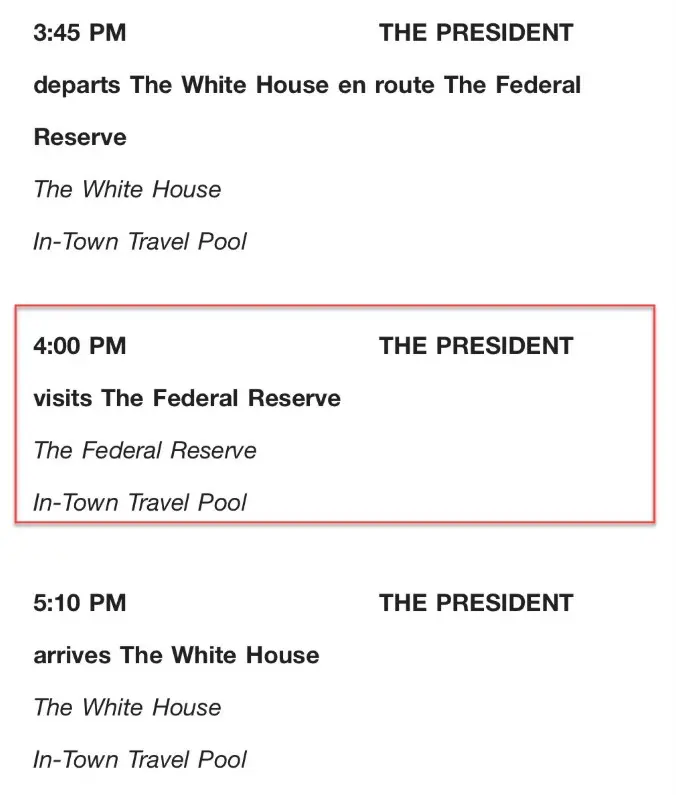 Trump heads to Fed in surprise visit, Powell’s job on the line?