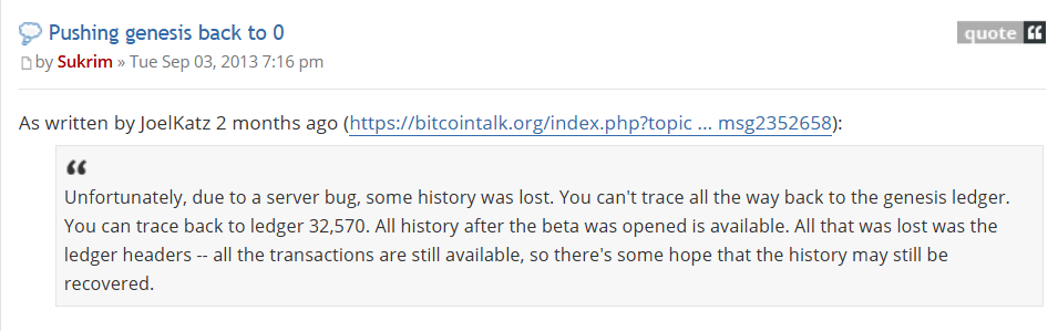 Ripple skeptics spread conspiracy theories over its lost early 32,569 ledgers