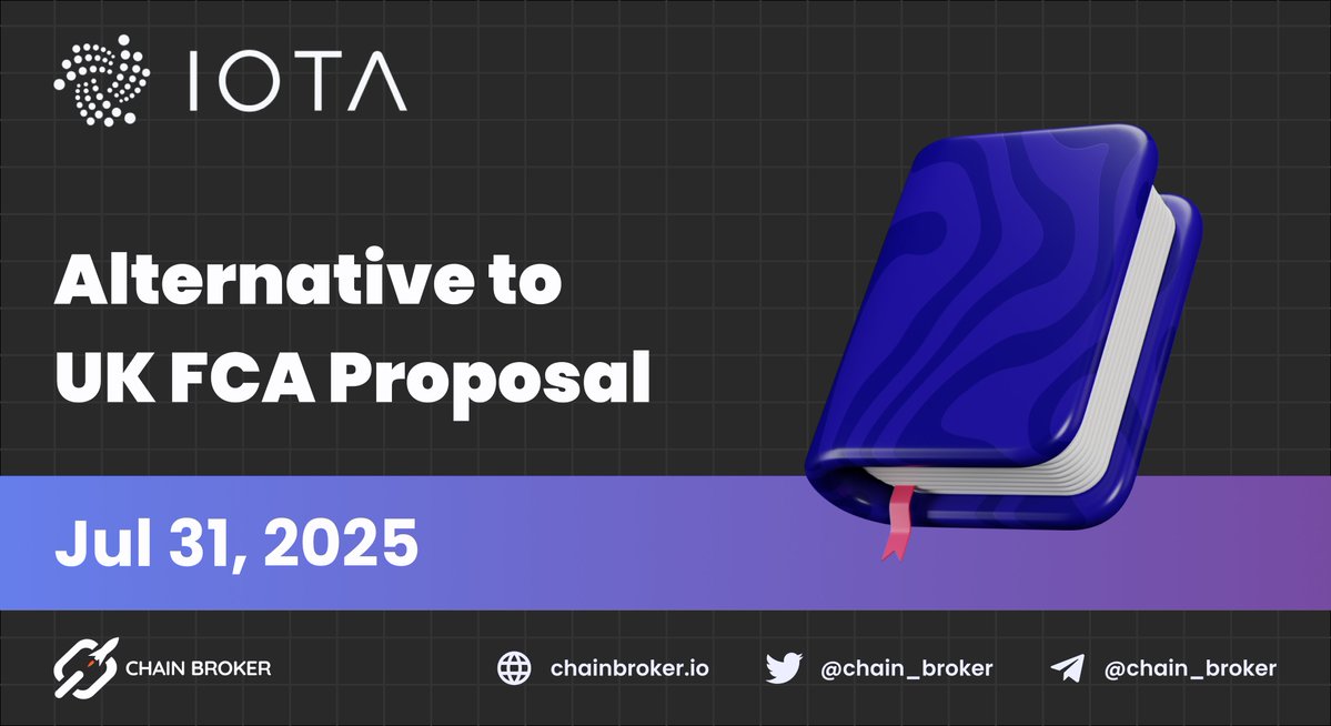 🔝 IOTA Proposes Alternative to UK Crypto Regulation

@iota $IOTA, in partnership with @Cardano $ADA and @INATBA_org, has submitted a response to the UK Financial Conduct Authority's (FCA) proposals for crypto asset regulation.

The three parties urged the FCA to reconsider its "one-size-fits-all" approach, warning that treating centralized and decentralized systems identically could stifle innovation and inappropriately regulate key elements of crypto infrastructure.

Their proposal calls for a more nuanced framework: distinguishing between custodial and non-custodial services, regulating commensurately based on risk and scale, and recognizing #DeFi's transparency as one of its regulatory strengths.

IOTA is a scalable, secure, and feeless distributed ledger technology (DLT) infrastructure that enables businesses, governments, and developers to build real-world blockchain applications. With its multi-virtual machine architecture, parallel transaction processing, and asset-centric solutions, #IOTA is shaping the future of the decentralized economy.

You can learn more here:
👉 https://t.co/tIvy3lZuxG