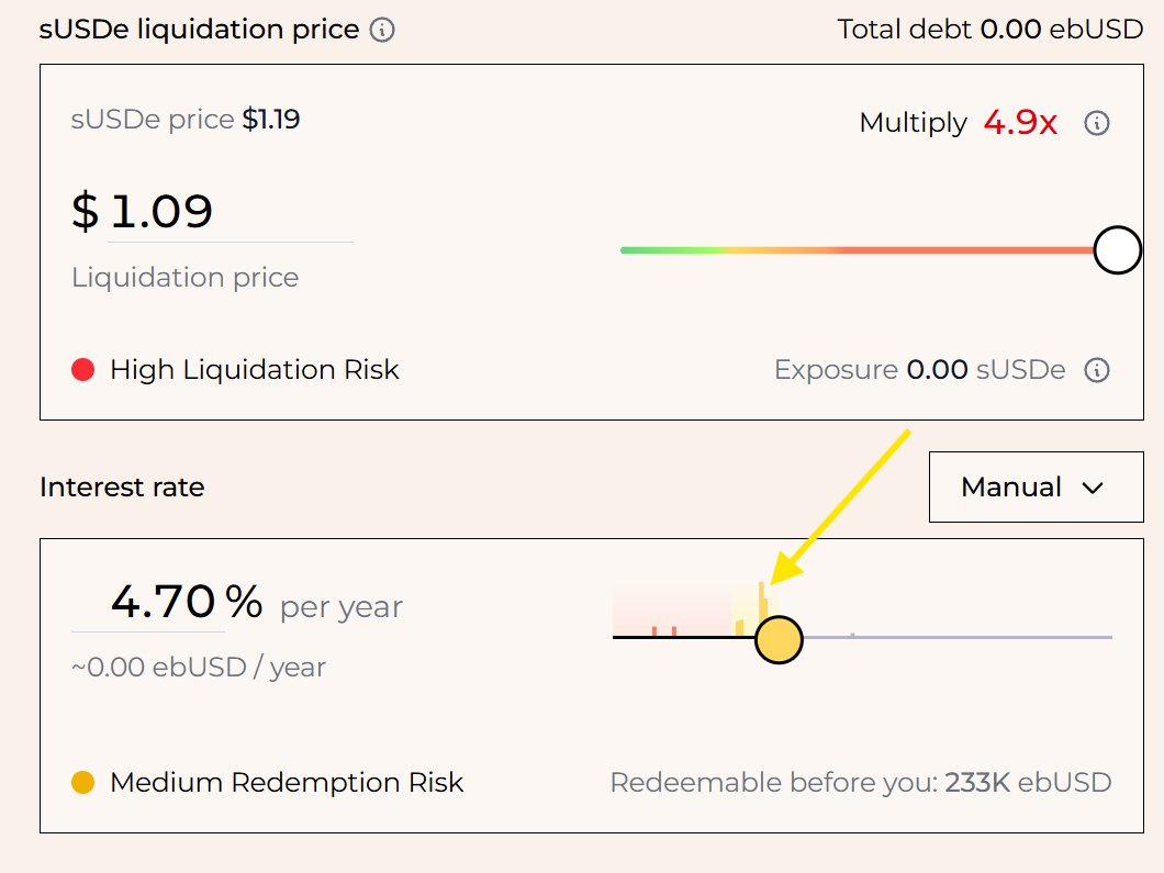 However, if you want to avoid redemptions, you can choose a borrowing cost lower than 4.7%, giving you ample redemption cushion.

This way, you'll earn a 32% net APR and peace of mind.

Note: I'm a Liquity enthusiast and ambassador, and a huge fan of Loop.