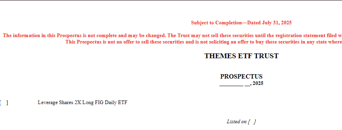 2x Figma ETF 的新申请，该股票今天刚刚进行了 IPO，上涨了 250%（根据 Renaissance 的数据，对于超过 5 亿美元的 IPO 来说，这显然是有史以来的最高涨幅）。