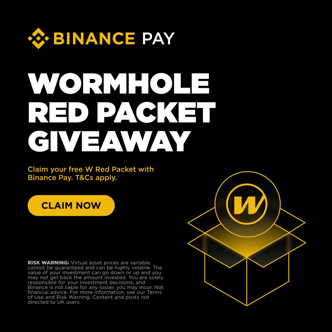 Use Binance Pay to claim your free @wormhole $W red envelope.

👉 https://t.co/laEnJJnmhJ