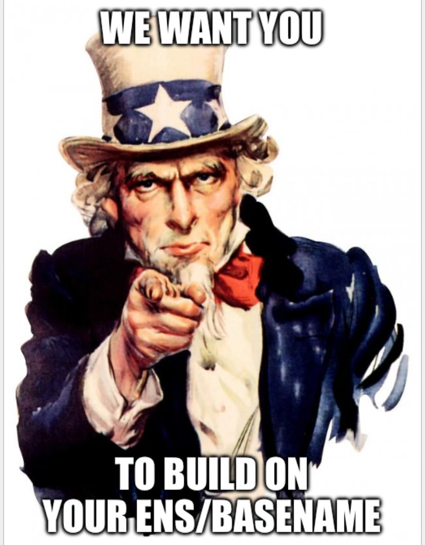 GeoCities hopes its first 100 @ensdomains and @base domain users will connect the GeoCities decentralized website to their domains.

1. Currently, there are probably fewer than 100 Basenames with IPFS websites.

2. Some of the most influential people in the ENS space don't even have content hashes.

We will name and shame them.