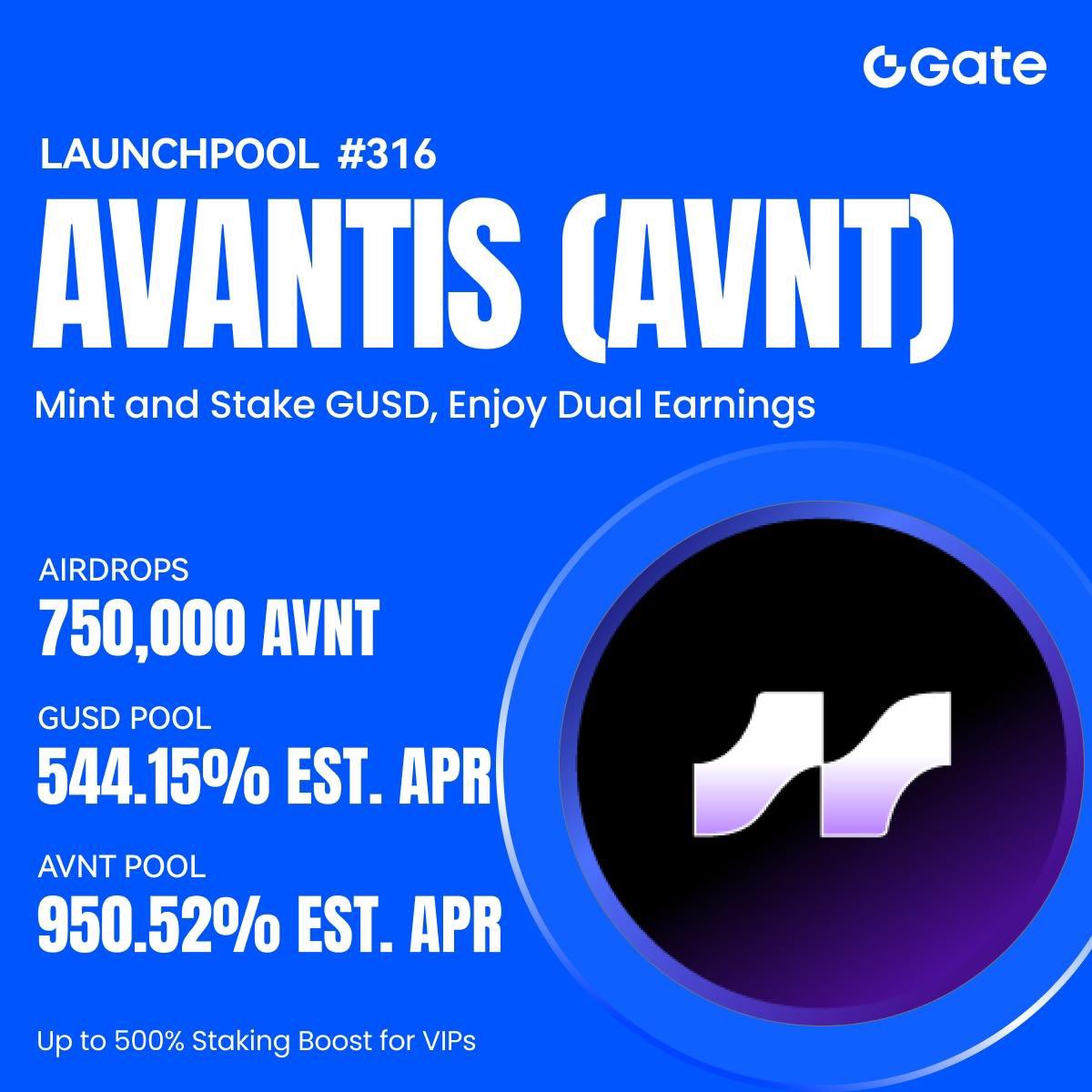 Gate Launchpool #316: Avantis (AVNT) Now Live! 🎉

Stake GUSD or AVNT to receive a 750,000 AVNT airdrop reward, distributed hourly and 100% instantly unlocked. 💸

Event Period
🗓 September 12, 03:00 - September 24, 03:00 (UTC)

How to Participate
✅ Log in and complete identity verification
✅ Stake at least 0.05 GUSD or 1 AVNT

Why Avantis?
🌟 The largest derivatives and RWA DEX on Base, offering unlimited leverage and full self-custody.

👉 Mint GUSD: []
👉 Start staking: []

#GateLaunchpool #Avantis #Airdrop #DeFi #Web3