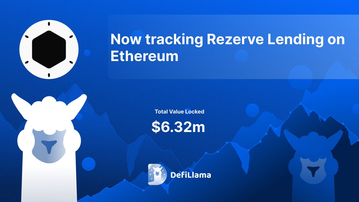 Now tracking @rezervemoney lending on @ethereum

Lending vault providing liquidity to the Rezerve ecosystem