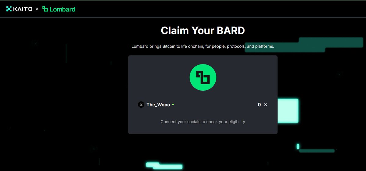 Am I just too dumb? @KaitoAI Why is @Lombard_Finance at 0 again? I'm not even one of the top 450?

Investing on your own is still more reliable. While @buidlpad Witch's has absolutely no rules, I'm waiting to claim my stake. I spent money on KYC and later bought some finished accounts.

The total supply of tokens is 1 billion, and the current price is 1.1U, with a FDV of $1.1 billion. When will they be officially listed on @binancezh and @Official_Upbit? Looking forward to it.

By the way, don't forget to participate in @wallet's @Lombard_Finance X Launch. Eligible participants; it only lasts 24 hours.
Minimum Boost balance: 200U
Minimum Boost trading volume: 128U