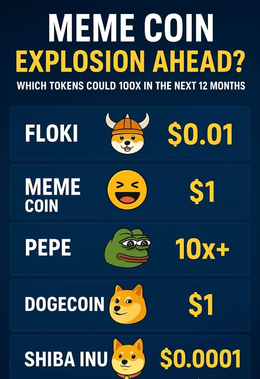 🚀🔥 #MEME coin season is about to begin...🔥🚀

💥 Will the next 100x surge happen in the next 12 months? 👀
Here are the community's key concerns:

✨ $FLOKI 
{spot}(FLOKIUSDT)
→ Can it hit $0.01?
✨ $PEPE 
{spot}(PEPEUSDT)
→ Is another 10x+ surge coming? 🐸
✨ $DOGE → Back to $1? 🐕
✨ $SHIB 
{spot}(SHIBUSDT)
→ Can it break $0.0001?

The meme army is growing ⚡️💎🙌

👉 Which one are you bullish on?
👉 Who will lead the next bull run?

Leave your pick in the comments ⬇️
#BinanceHODLerBARD #BinanceHODLerBARD #BNBChainEcosystemRally #BinanceHODLerAVNT