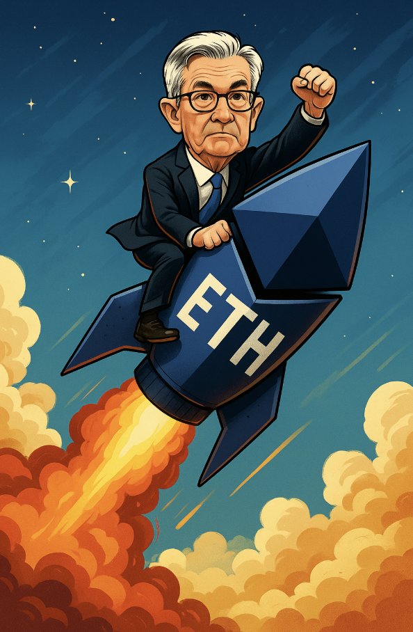 Powell just cut rates by 25 basis points and hinted at more cuts this year.

Altcoin trading just got approved.

ETH looks like it'll soon break $5,000. 💎