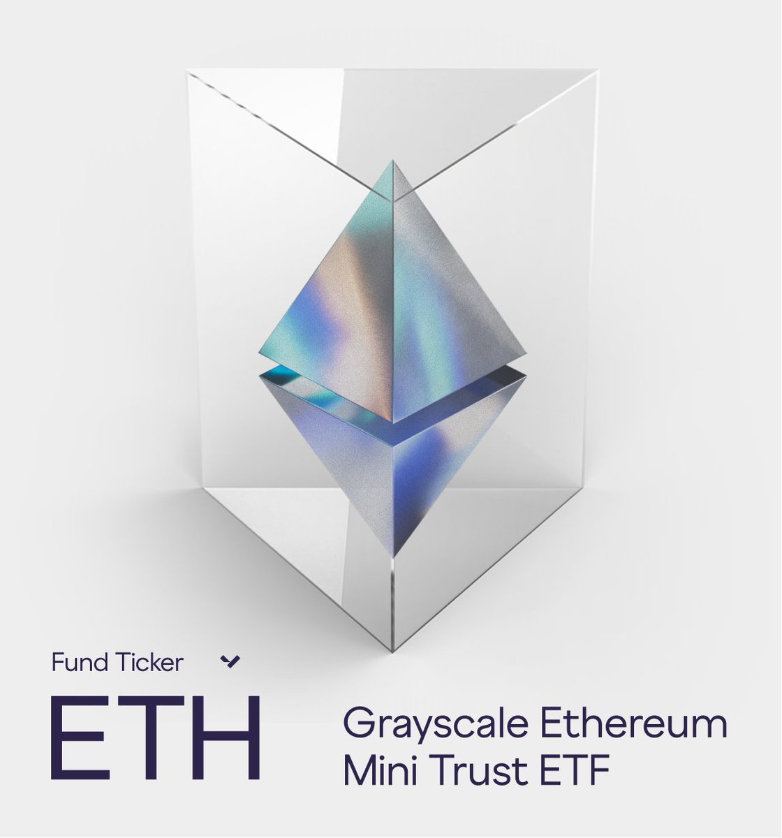Interested in an Ethereum fund? Try the Grayscale Ethereum Mini Trust ETF (ticker: $ETH), our low-fee* fund available for purchase directly in your investment account.

View Important Disclosures or contact a team member directly:

$ETH:

Disclosures: