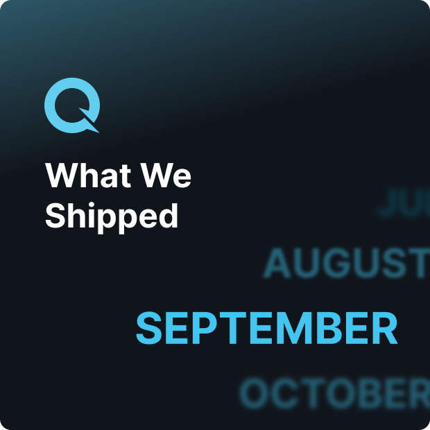 September was a busy month for QuickNode.
New products, new partners, new events.

Catch up on what you missed! 👇🧵

We've added annual subscriptions for the Marketplace plugin! Switch from monthly to annual subscriptions and get a 15% discount.

On Solana, we've added the following transaction charts:

→ Total Transaction Volume (Arrived vs. Dropped)
→ Arrival Rate
→ Arrival Time (Completed)
→ Volume Sent by Fee (by Fee Tier)
→ Total Arrived by Fee (by Fee Tier)

Sent to Streams, Functions, and Webhooks:

✔️ Plasma Mainnet
✔️ Bitcoin Cash Mainnet and Testnet

September is over! 🎬

Stay tuned for October! 👀