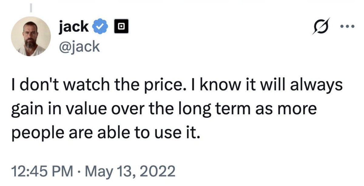 Billionaire Jack Dorsey gives the best #Bitcoin investing advice ever 🔥