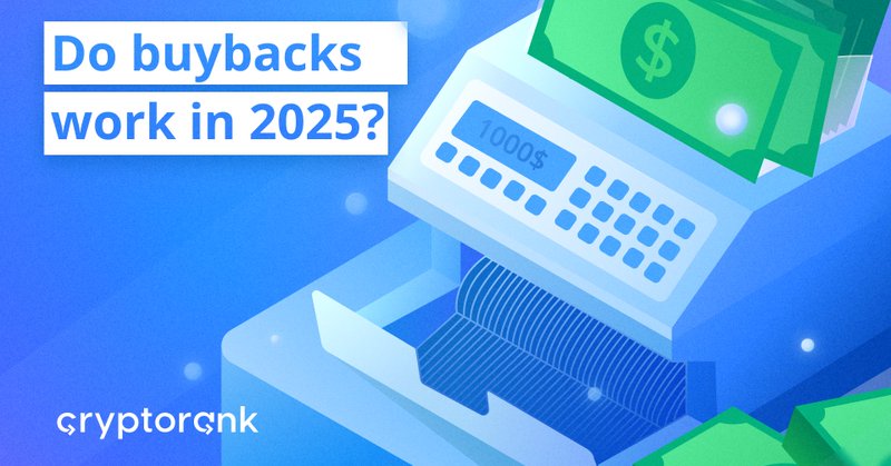 Projects with the highest buybacks in 2025

$HYPE $541 million (since March 20)
$ENA $360 million (as of September 5)
$PUMP $146 million
$RAY $102 million
$SKY $80 million
$JUP $60 million
$AERO $31 million
$AAVE $24 million
$ETHFI $6.8 million

*Only projects with stable revenue streams in 2025 are highlighted.

Will buybacks work in 2025?

Check out our new article 👇