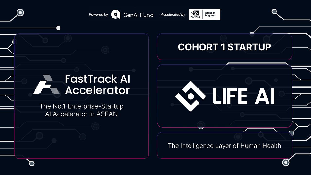 LIFE AI Joins First Ever FastTrack AI Accelerator Powered By GenAI Fund and NVIDIA Inception Program