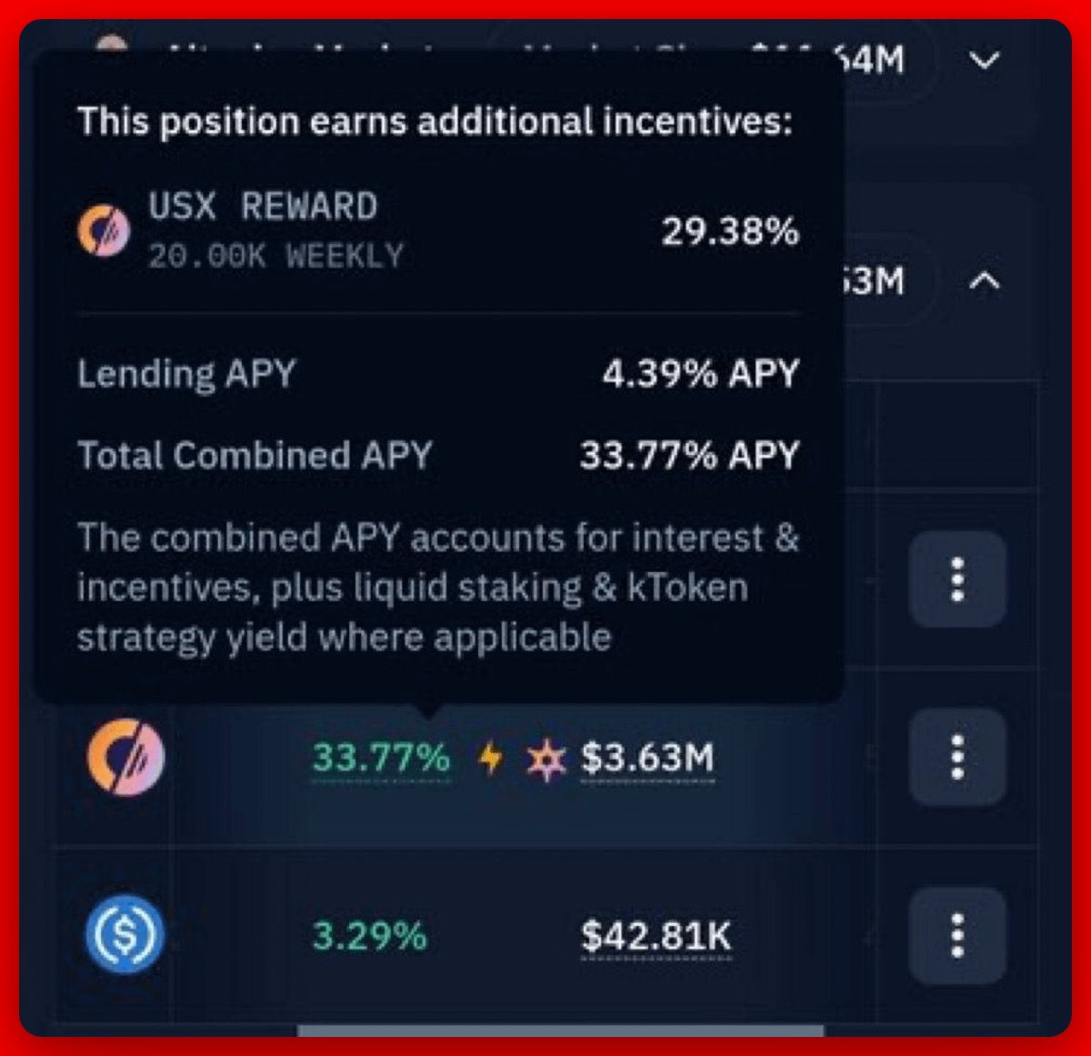 Attention Solstice users on Kamino:

If you're offering $USX, now's the time to earn more rewards! @Solsticefi is now distributing 50,000 $USX monthly to suppliers on Kamino.

Here's how:

> Go to Kamino

> Click "Lend"

> Find the Solstice Marketplace

> Below USX, click "Supply"

After completing these steps, you'll earn extra $USX on top of your regular earnings.

And your Flares Boost will remain active.

All actions will ultimately lead to Solstice, and the earnings will only increase.