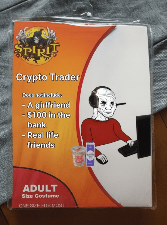 Halloween costumes to scare my crypto buddies 🤪😂😅

Crypto Trader's Handbook 😂😅

Source: Bitdegree Daily Squeeze _ Juicy Memes

"Please follow, like, comment, share, and forward to expand your audience. More content like this is coming soon."

#MEME #Justforfun $BTC $ETH $BNB

{future}(BTCUSDT)

{future}(ETHUSDT)

{future}(BNBUSDT)