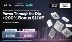 11 月值得关注的 5 大加密货币预售：LivLive（$LIVE）占据主导地位