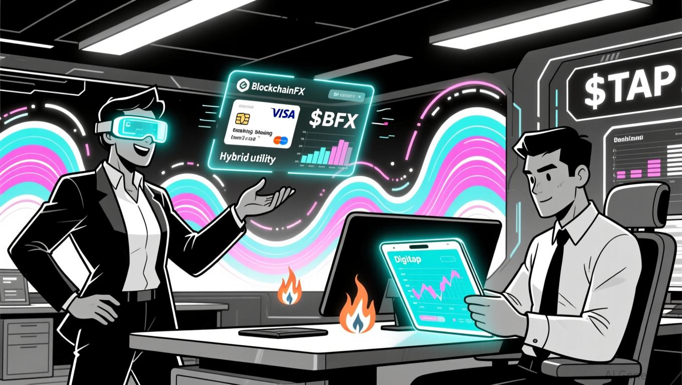 BlockchainFX ($BFX) 与 Digitap ($TAP)：哪家 2025 年加密货币预售项目具有最强的投资回报率潜力？