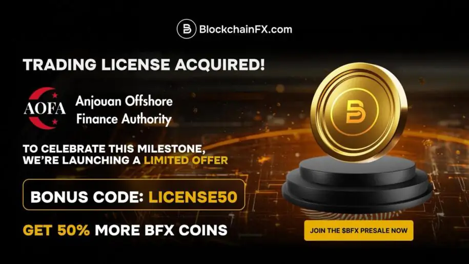 BlockchainFX限时50%赠金活动火热进行中：投资者争相在本月买入热门加密货币，而BNB和Cardano价格下跌。