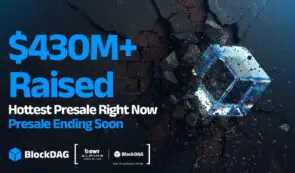 BlockDAG 预售爆款超过 4.35 亿美元，引发股价暴跌至 1 美元热议！市场热度飙升，逼近历史新高，股价上涨 7.3%。