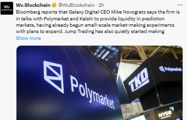 Novogratz 的 Galaxy Digital 在预测市场领域引起关注
