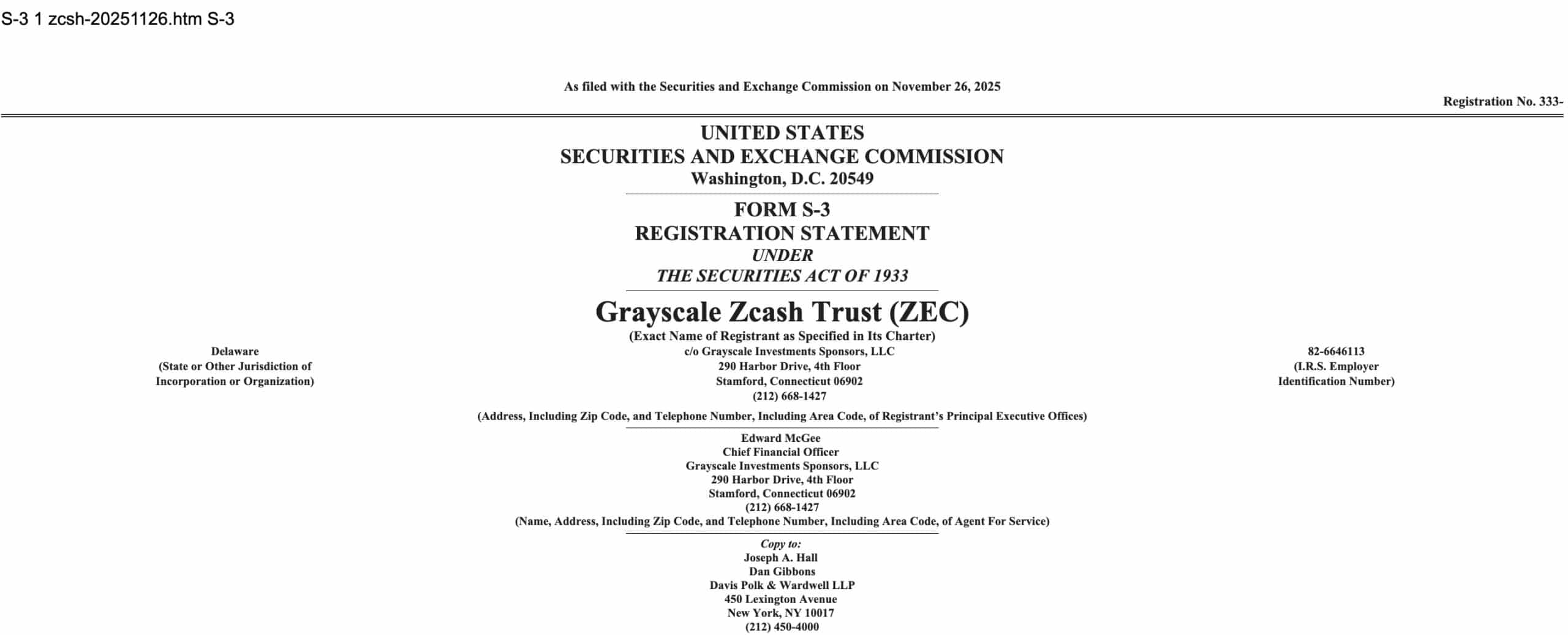 Grayscale ZEC ETF提案是否预示着免费ZCash时代的终结？