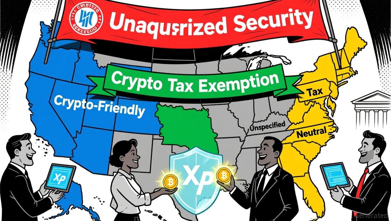 XRP的监管脆弱性以及美国州级税收框架的演变格局