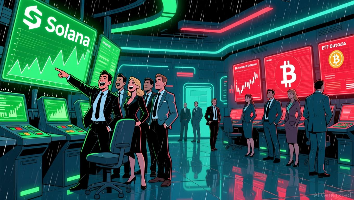 Solana 今日新闻：加密货币市场动荡，投资者纷纷转向 XRP，Solana ETF 首当其冲遭遇资金外流