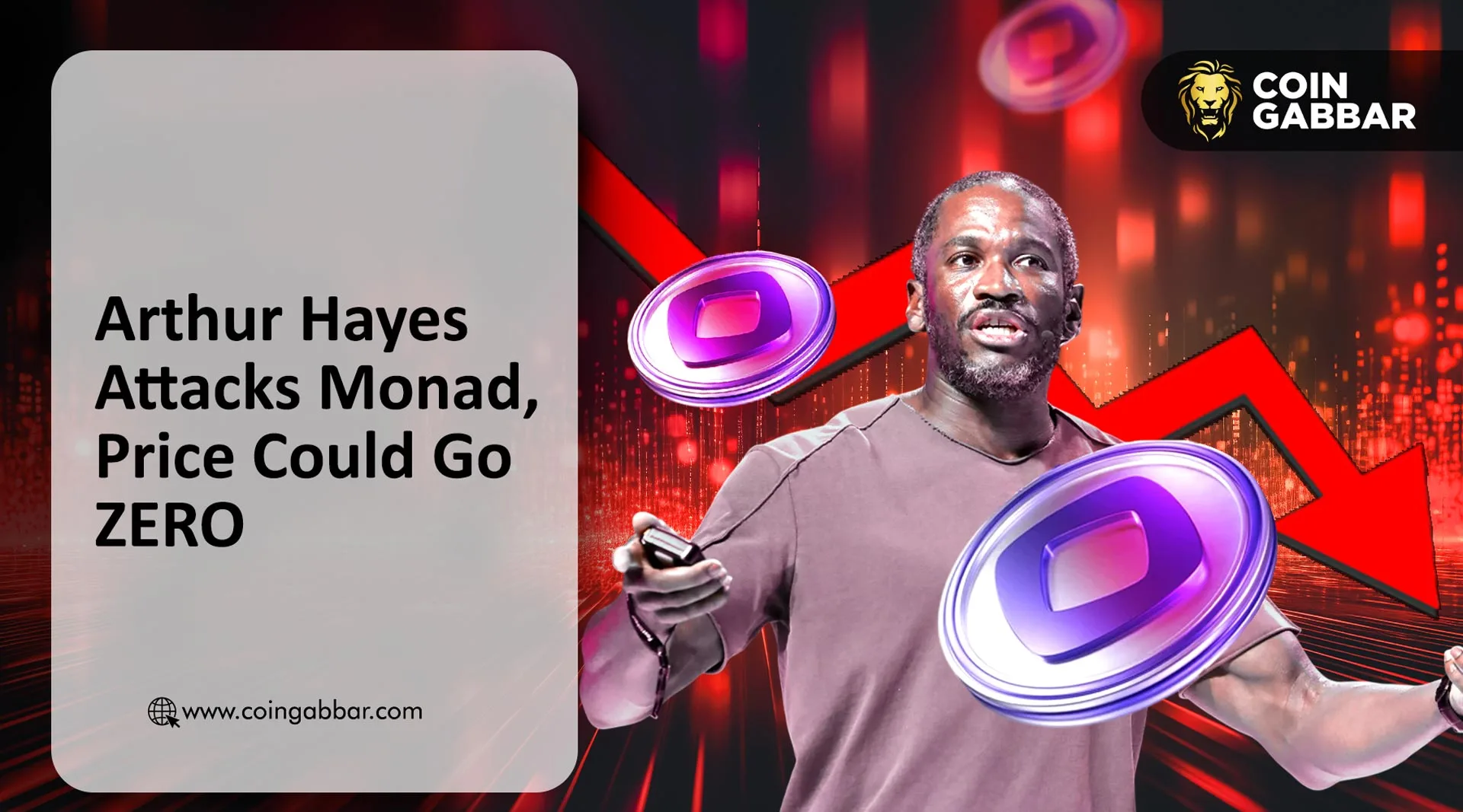 Arthur Hayes 警告：Monad 代币经济学可能将 MON 价格推至 0