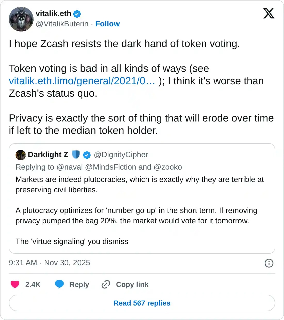 受熊市压力影响，Zcash、Starknet 和 Ethena 领跌加密货币市场。