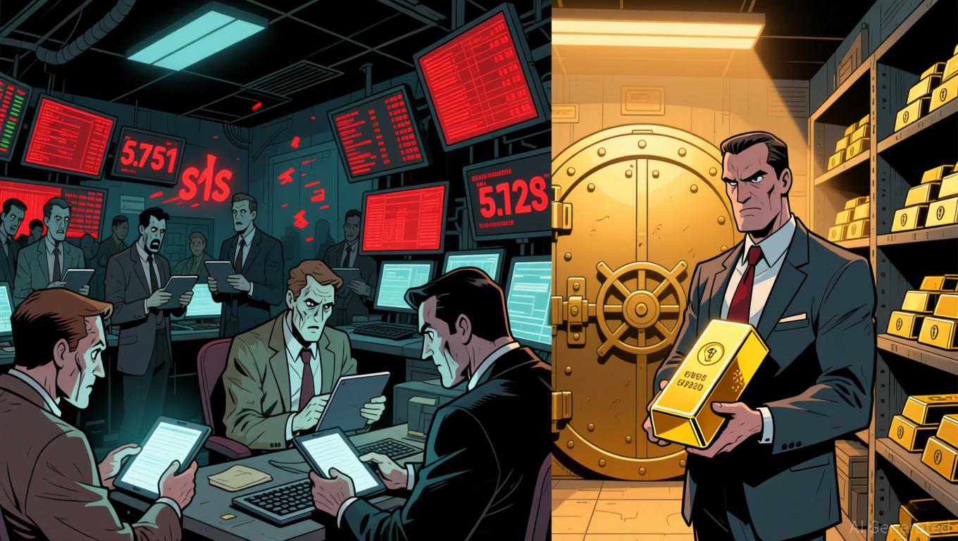 2025年避险资产转变：加密货币市场崩盘，黄金表现超越比特币