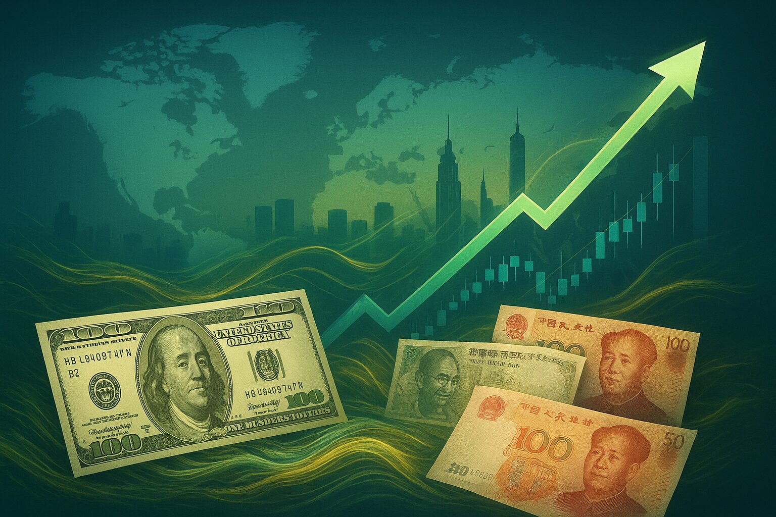 金砖国家去美元化进程加速，与此同时，美国再次开始印钞。