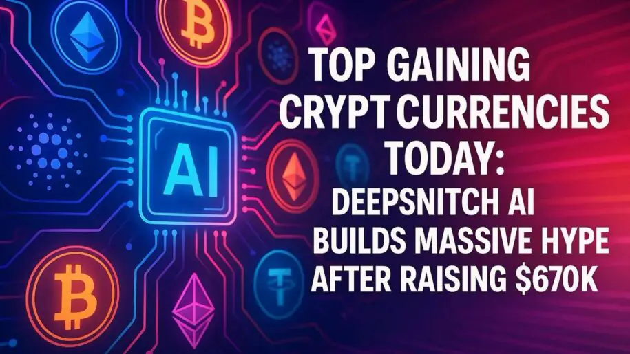 今日涨幅最大的加密货币：1Money推出稳定币编排平台，DeepSnitch AI融资67万美元后引发热议