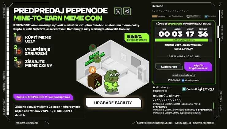 pepenode top kryptomeny v predpredaji