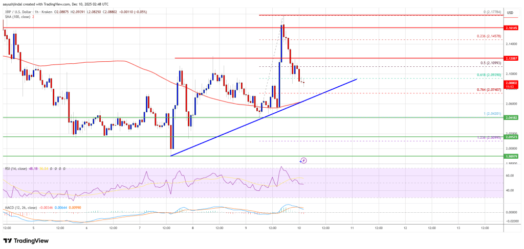 XRP价格上涨势头消退——交易员们是否正在为价格波动做好准备?