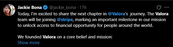 Stripe收购Valora团队，加速加密货币扩张步伐
