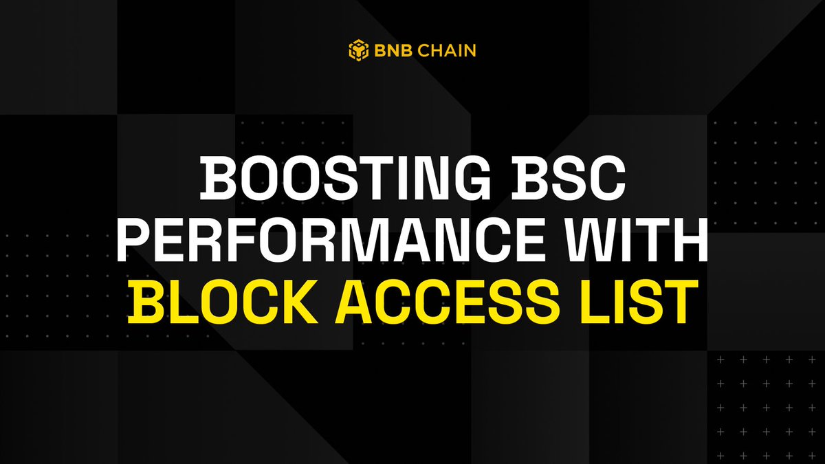 随着 BSC 规模的不断扩大，EVM 的性能比以往任何时候都更加重要。

块访问列表 (BAL) 升级已通过 BEP-592 在 BSC 上线，有助于降低执行延迟、提升并行处理能力并加快重组恢复速度。

随着 BAL 通过 EIP-7928 进行进一步评估，更多改进即将到来。

了解更多关于 BAL 如何提升 BSC 速度和效率的信息 👇