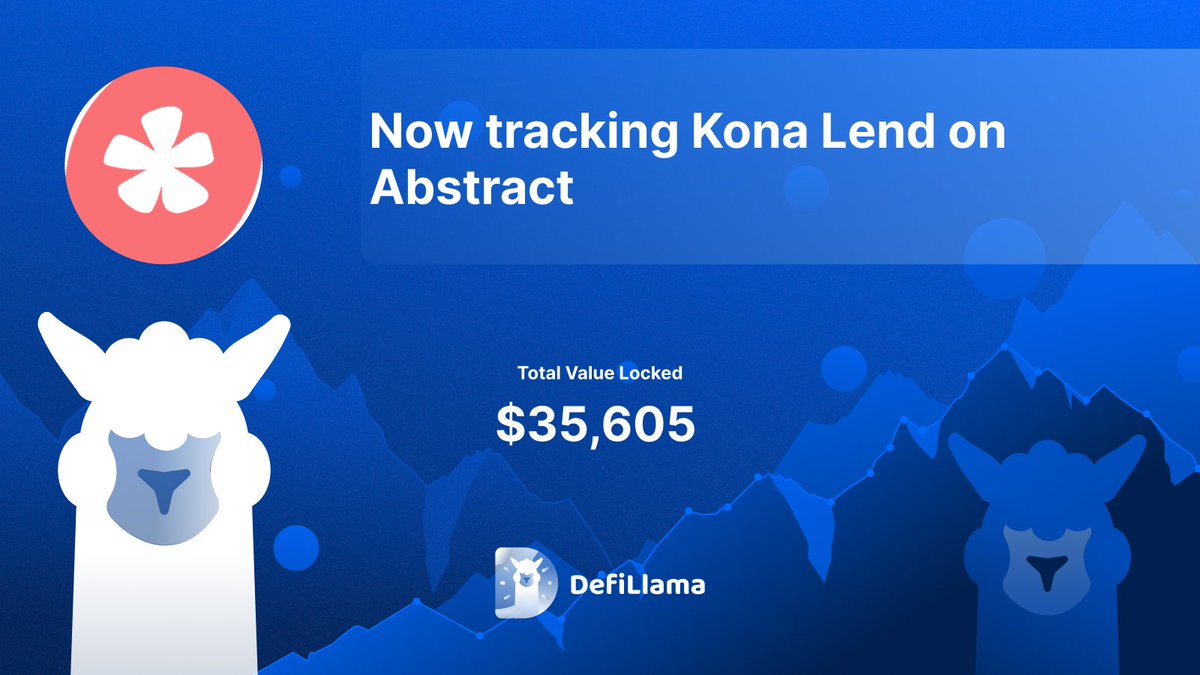 Currently tracking @KonaDeFi's lending projects on @AbstractChain

Offering assets to earn interest, or providing collateral for lending.