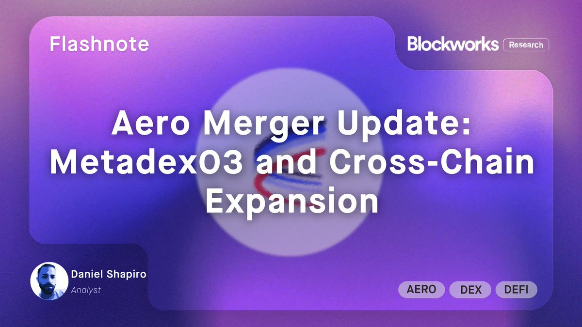 Breaking News - Aero Merge Update: Metadex03 and Cross-Chain Extensions