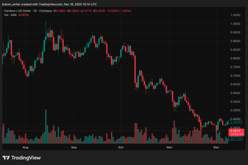 ADA进入关键阶段，Cardano价格回落至多年支撑位