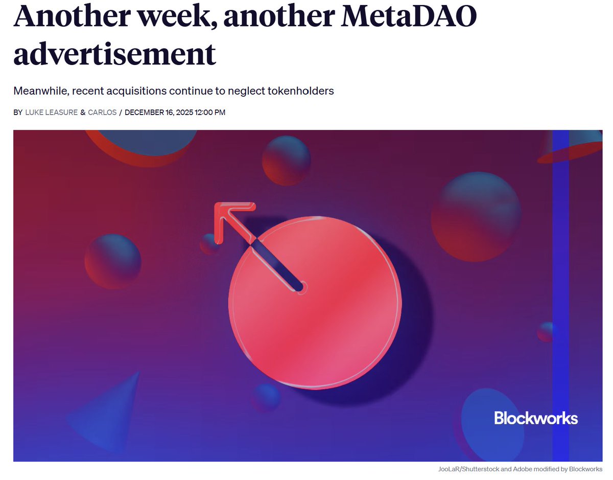 Cryptocurrency M&A activity is accelerating, but many of these deals ignore the interests of token holders—MetaDAO and other organizations are trying to address this issue.